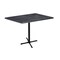 Holland Bar Stool Co 42" Tall OD211 Black Table Base 30" x 30" Foot 30" x 48" Black Steel Top by the HollBar Stool Co. OD211-3042BWOD3048BlkStl - alternate 1